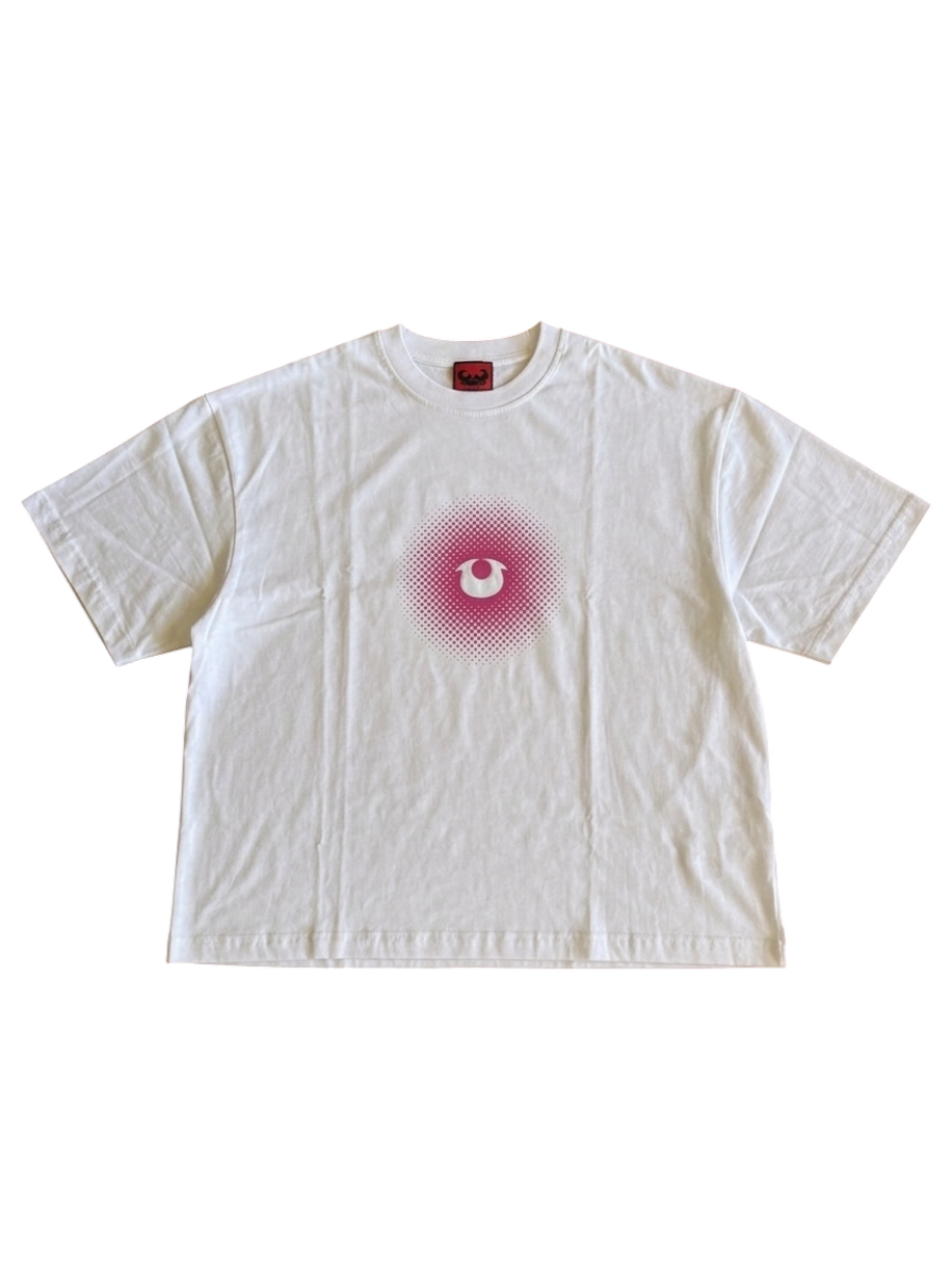 HALFTONE PINK LOGO TEE
