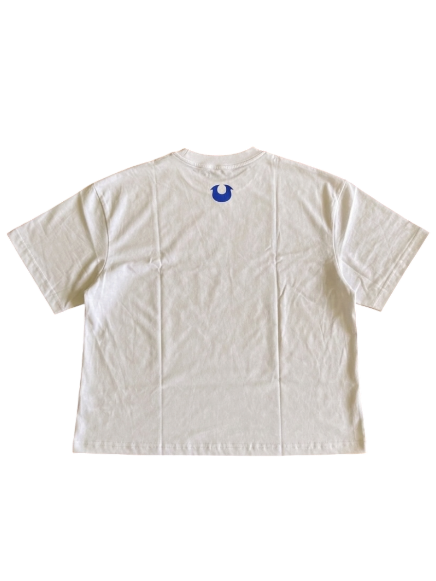 HALFTONE BLUE LOGO TEE