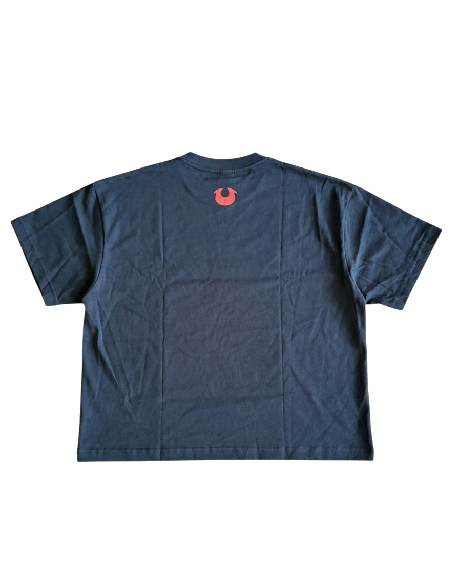 HALFTONE RED LOGO TEE
