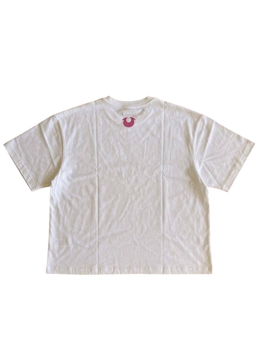 HALFTONE PINK LOGO TEE